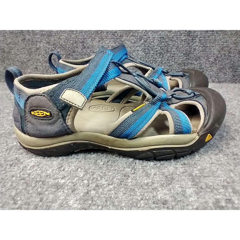 Keen Newport H2 Kids Sandals Blue Gray Waterproof Hiking Water Shoes Big‎ Kid 5